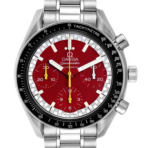 omega speedmaster schumacher red